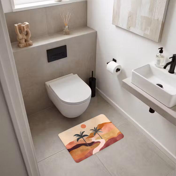 WC Vorleger - Hügel - Palmen - Abstrakt — 6