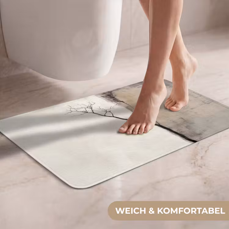 WC Vorleger - Wabi sabi - Pflanze - Beige — 7