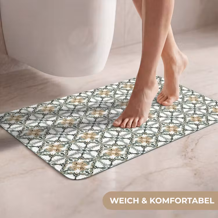 WC Vorleger - Blumig - Verwittert - Farbenfroh — 7