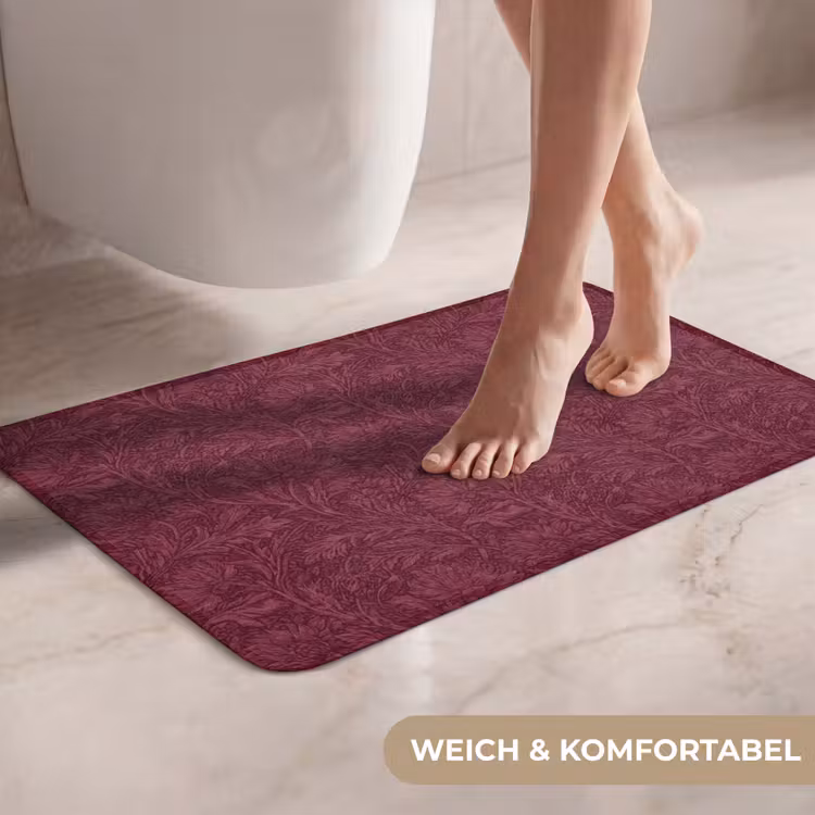 WC Vorleger - Blätter - Muster - Lila — 7