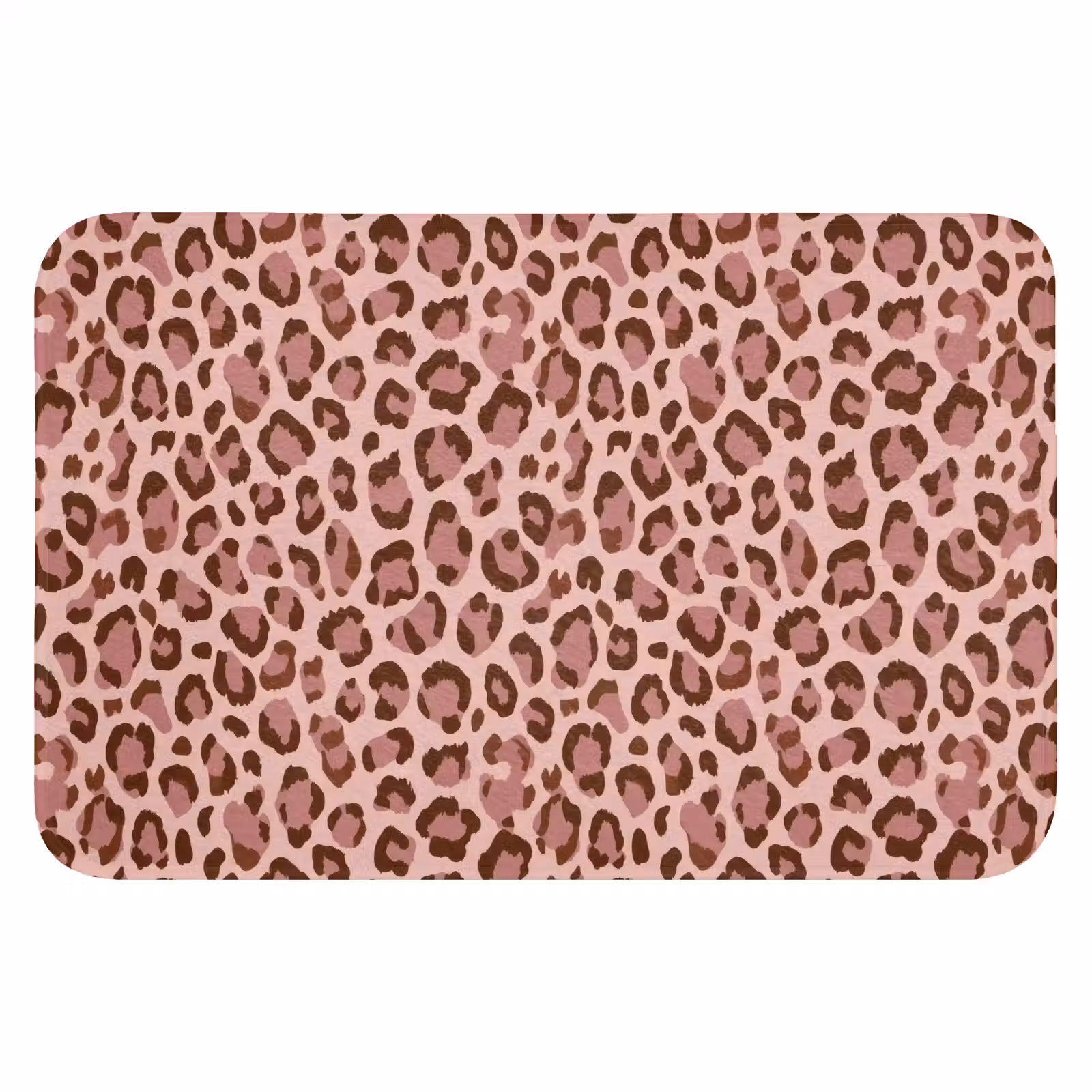 WC Vorleger - Leopard - Muster - Rosa — 1