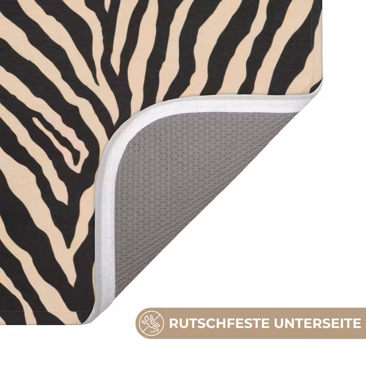 WC Vorleger - Zebra - Klassisch - Schwarz — 3