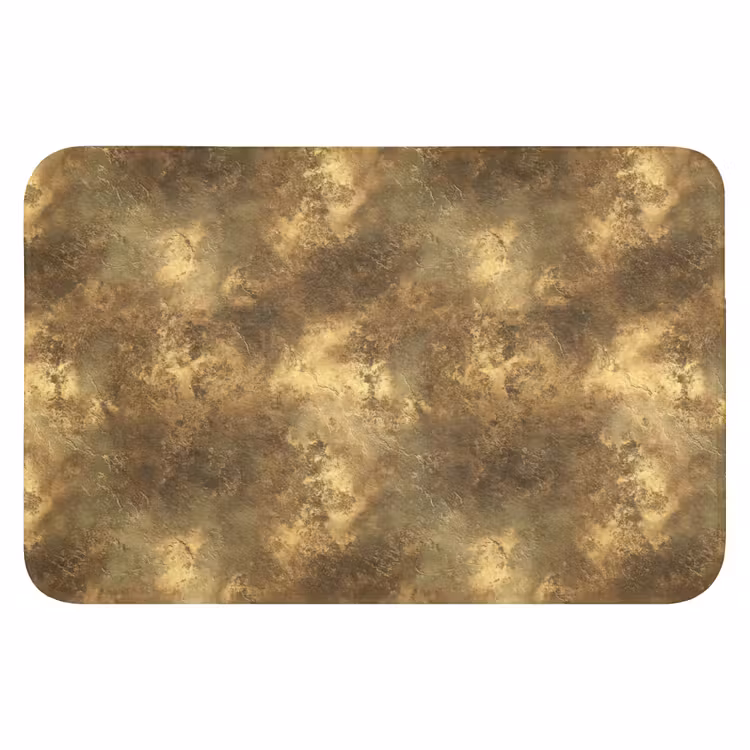 WC Vorleger - Antik - Metallic-Look - Gold — 1