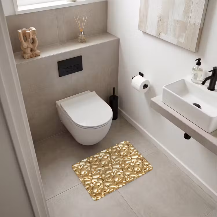 WC Vorleger - Abstrakt - Modern - Gold — 6