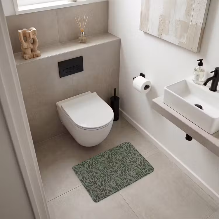 WC Vorleger - Blätter - Bio - Grün — 6