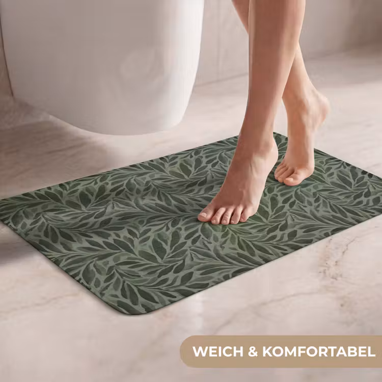 WC Vorleger - Blätter - Bio - Grün — 7