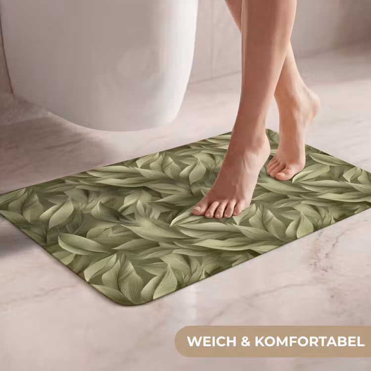 WC Vorleger - Blätter - Modern - Grün — 7