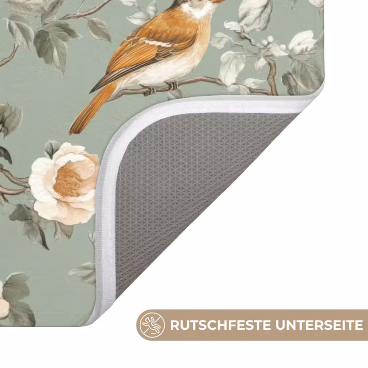 WC Vorleger - Rosa - Vögel - Farbenfroh — 3