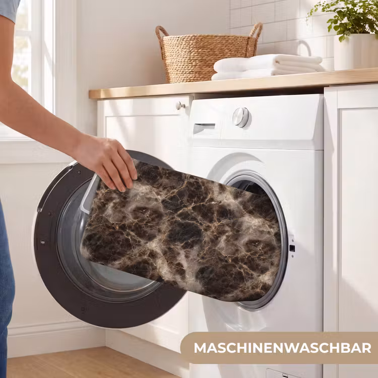 WC Vorleger - Braun - Gold - Marmor — 5