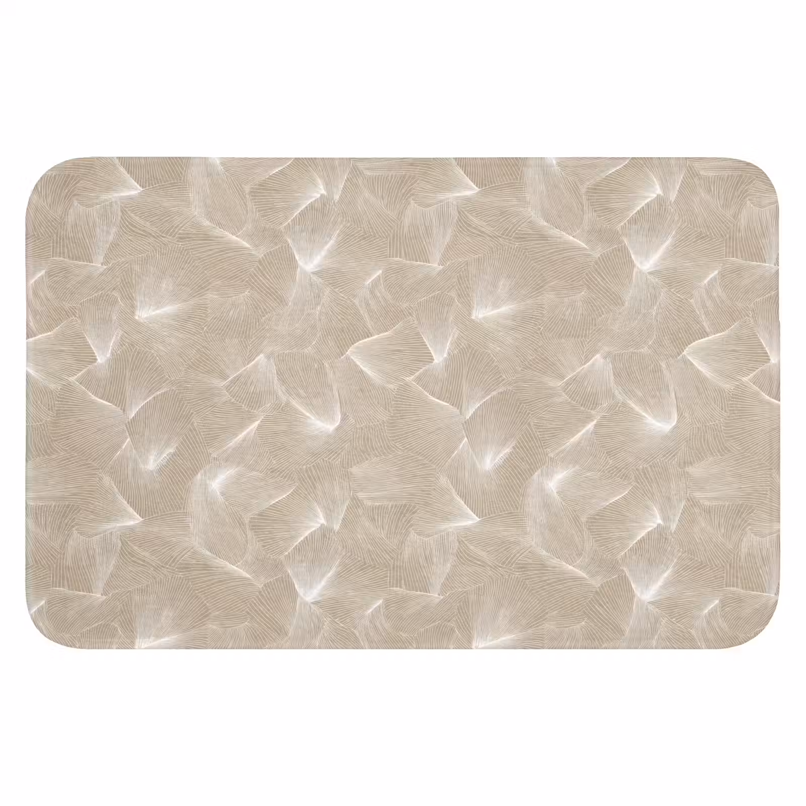 WC Vorleger - Organisch - Textur - Beige — 1