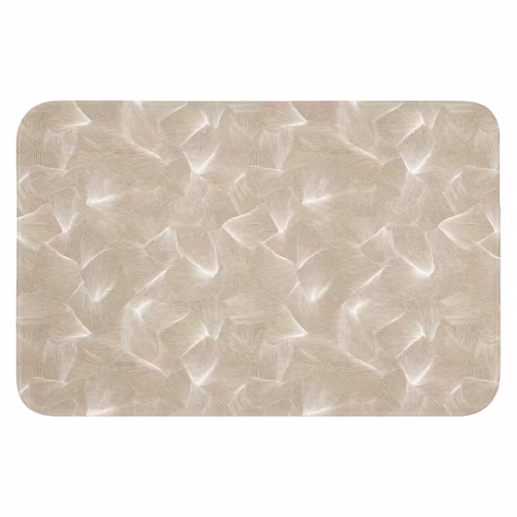 WC Vorleger - Organisch - Textur - Beige — 1
