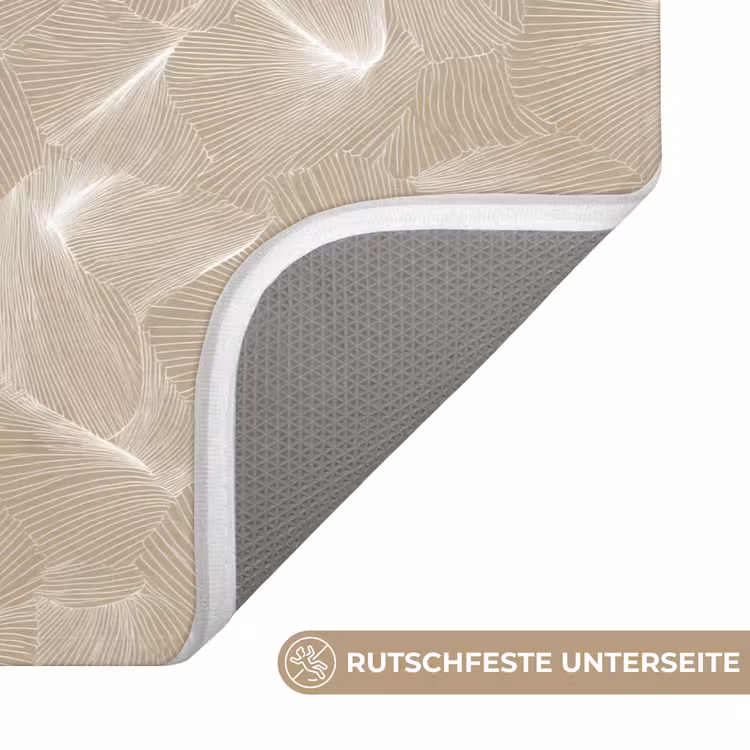 WC Vorleger - Organisch - Textur - Beige — 3