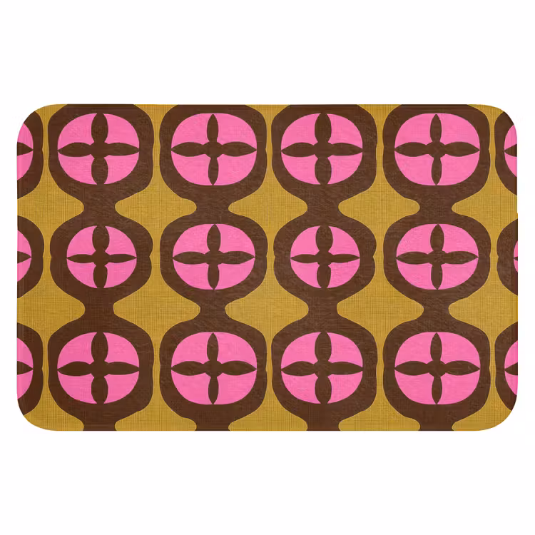 WC Vorleger - Modern - Gemustert - Rosa — 1