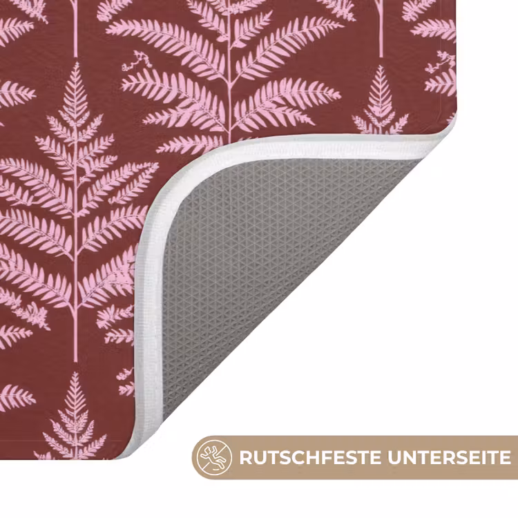 WC Vorleger - Blatt - Muster - Lila — 3