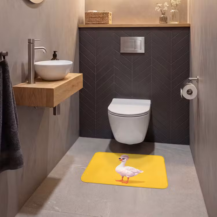WC Vorleger - Duck - Sonnenbrille - Gelb — 2