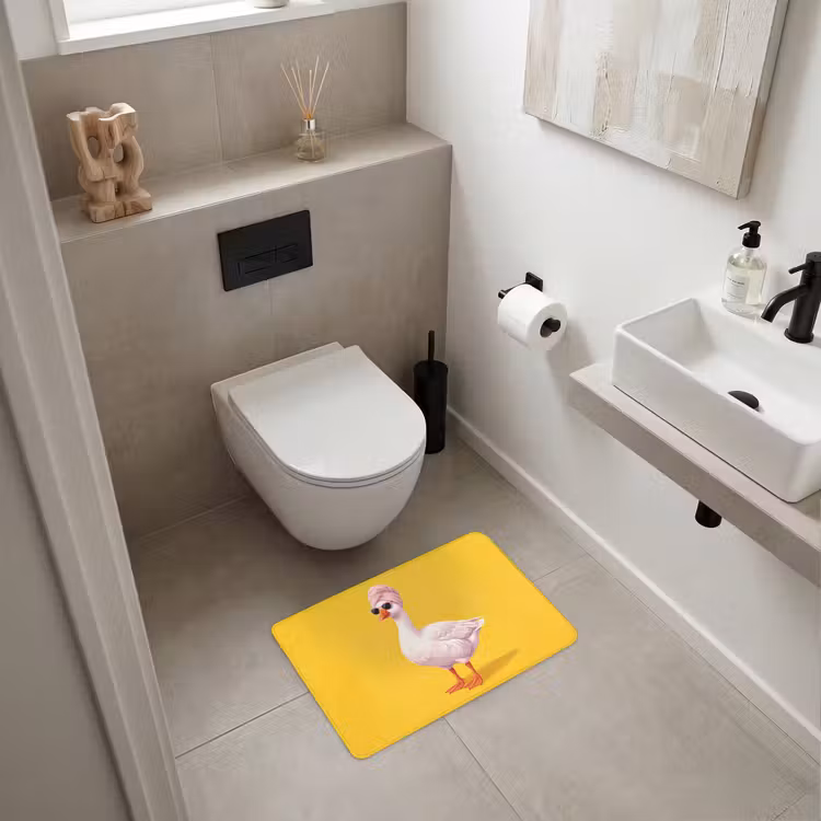 WC Vorleger - Duck - Sonnenbrille - Gelb — 6