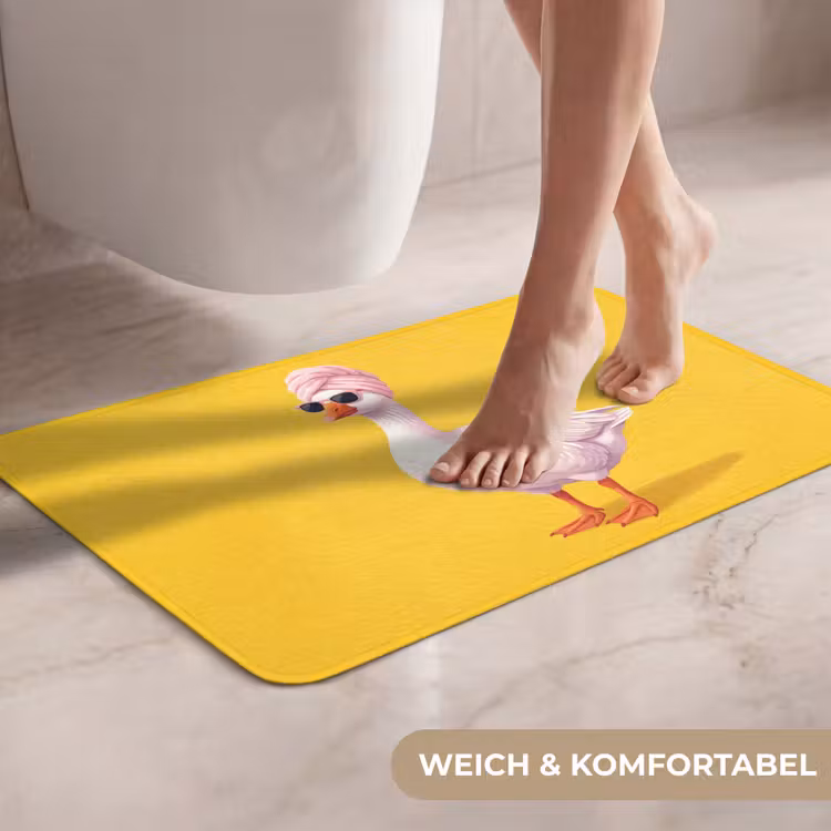 WC Vorleger - Duck - Sonnenbrille - Gelb — 7
