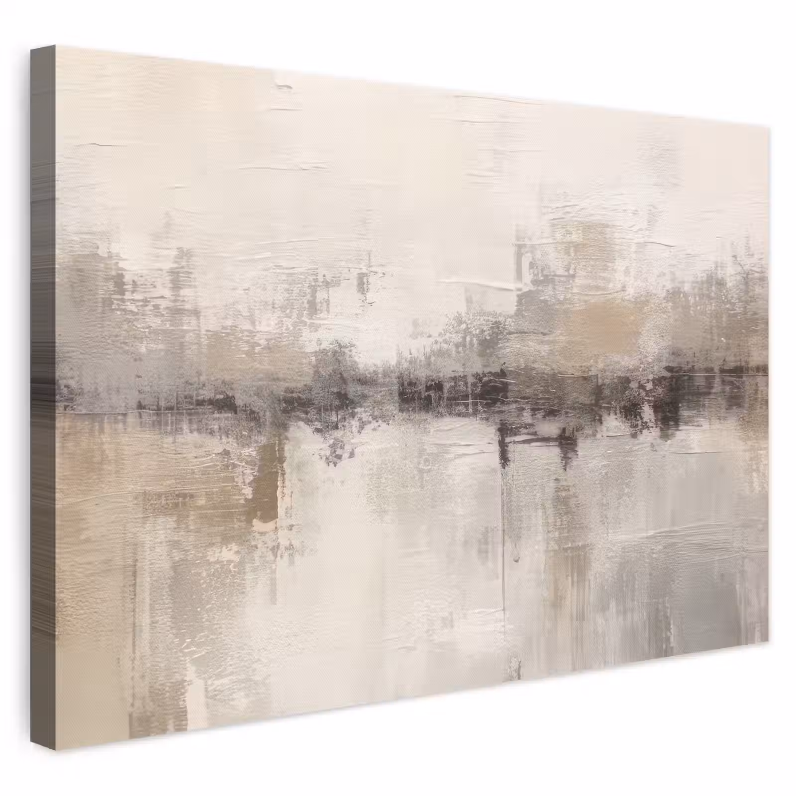 Leinwandbild - Moderne Kunst - Abstrakt - Beige — 1