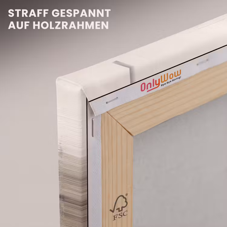 Leinwandbild - Moderne Kunst - Abstrakt - Beige — 5