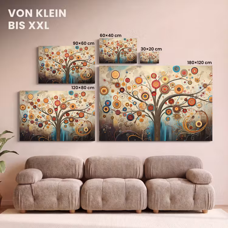 Leinwandbild - Baum - Baum des Lebens - Farbe — 6