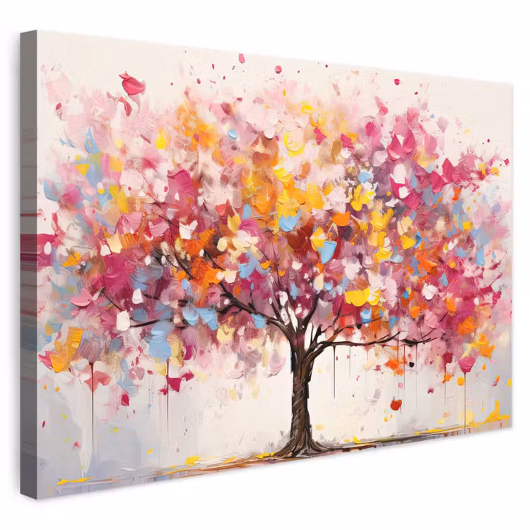 Leinwandbild - Aquarell - Baum - Kunst - Abstrakt — 1