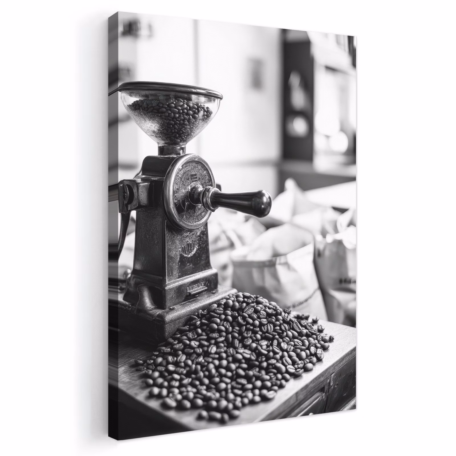 Leinwandbild - Kaffeemühle - Gemahlen - Vintage — 1