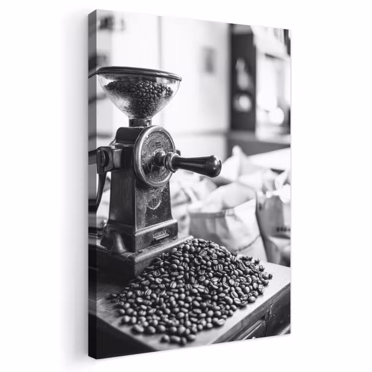 Leinwandbild - Kaffeemühle - Gemahlen - Vintage — 1