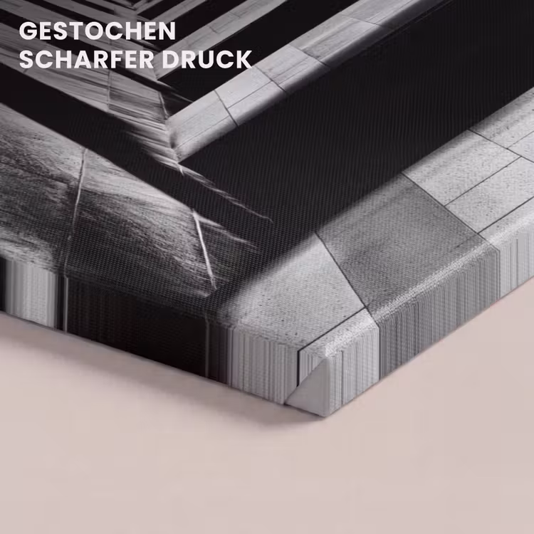 Leinwandbild - Korridor - Bögen - Schatten - Tiefe — 4