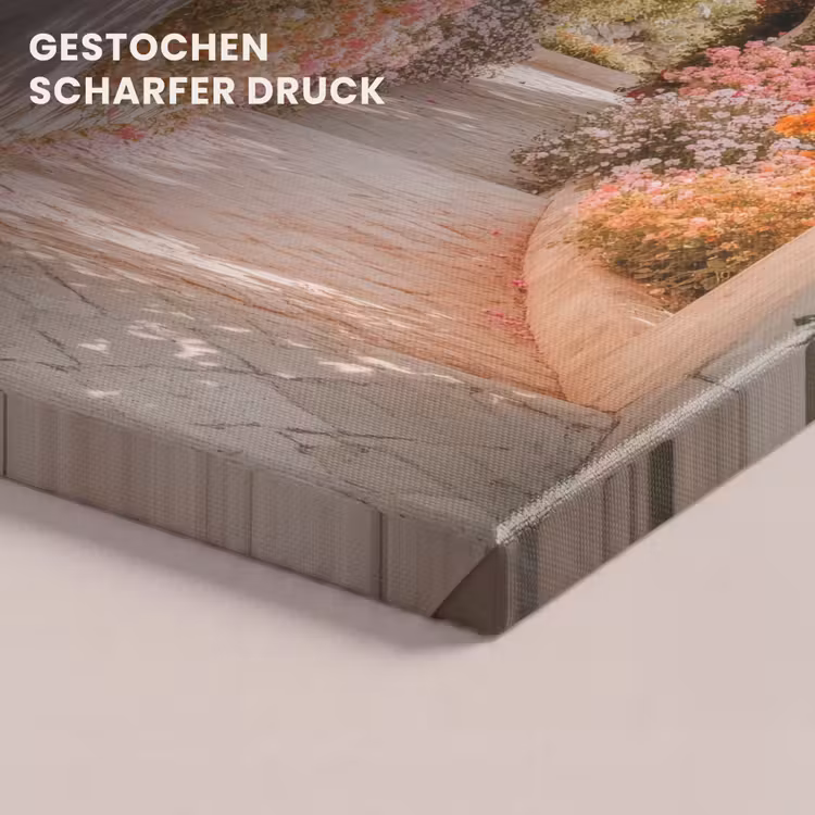 Leinwandbild - Durchsichtig - Bogen - Blumen - Pastell — 6