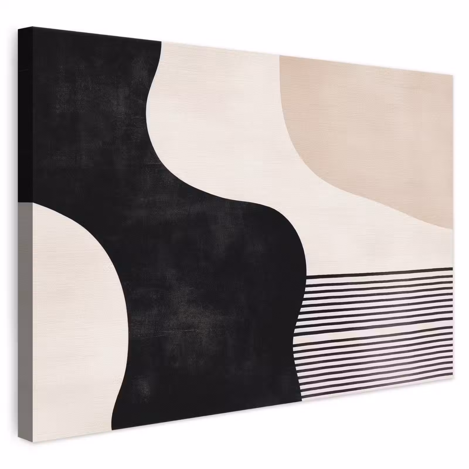 Leinwandbild - Abstrakt - Japandi - Beige - Modern — 1