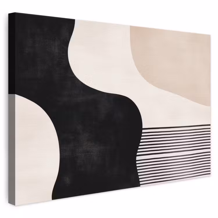 Leinwandbild - Abstrakt - Japandi - Beige - Modern — 1