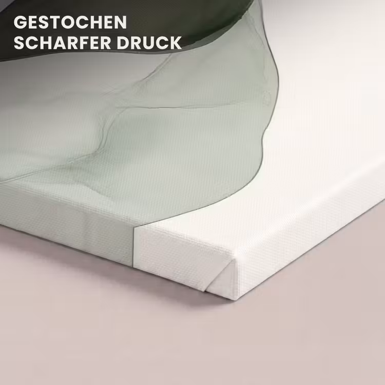 Leinwandbild - Japandi - Abstrakt - Grün — 4