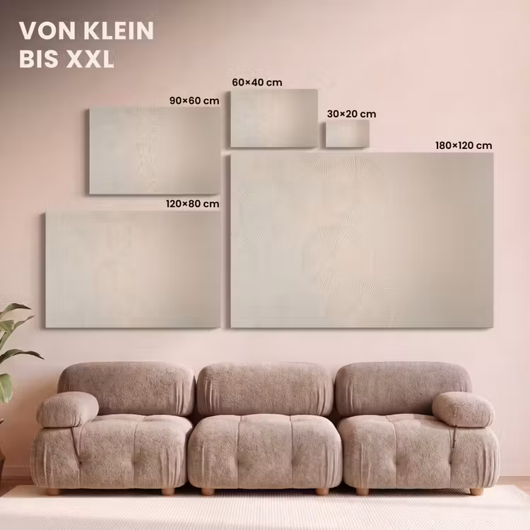 Leinwandbild - Japandi - Beige - Modern — 6