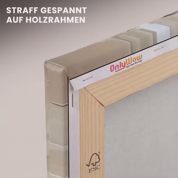 Leinwandbild - Frau - Farbe - Abstrakt - Beige - Modern — 5