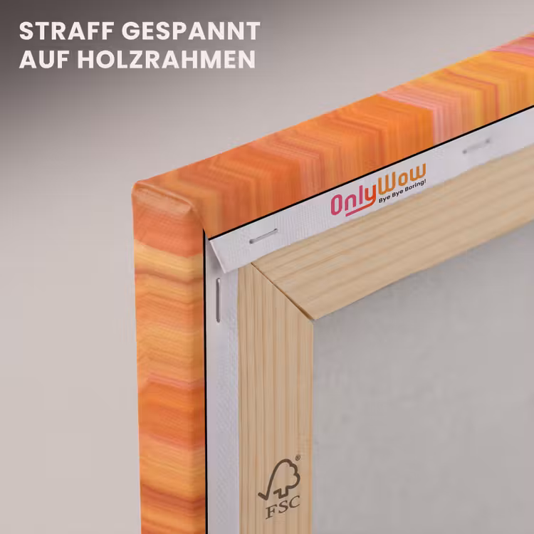 Leinwandbild - Dahlie - Blume - Orange — 5