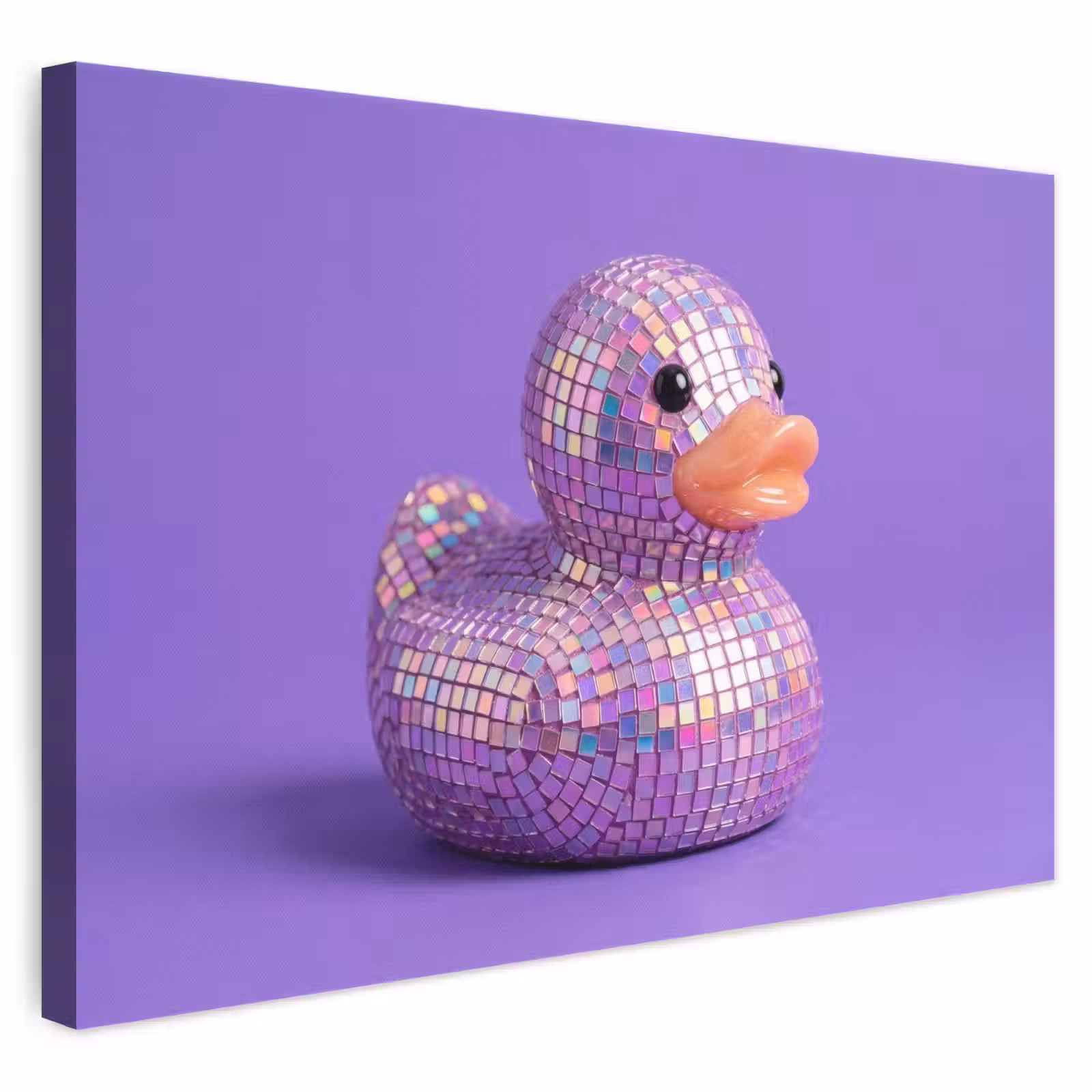 Leinwandbild - Disco - Ente - Lila — 1