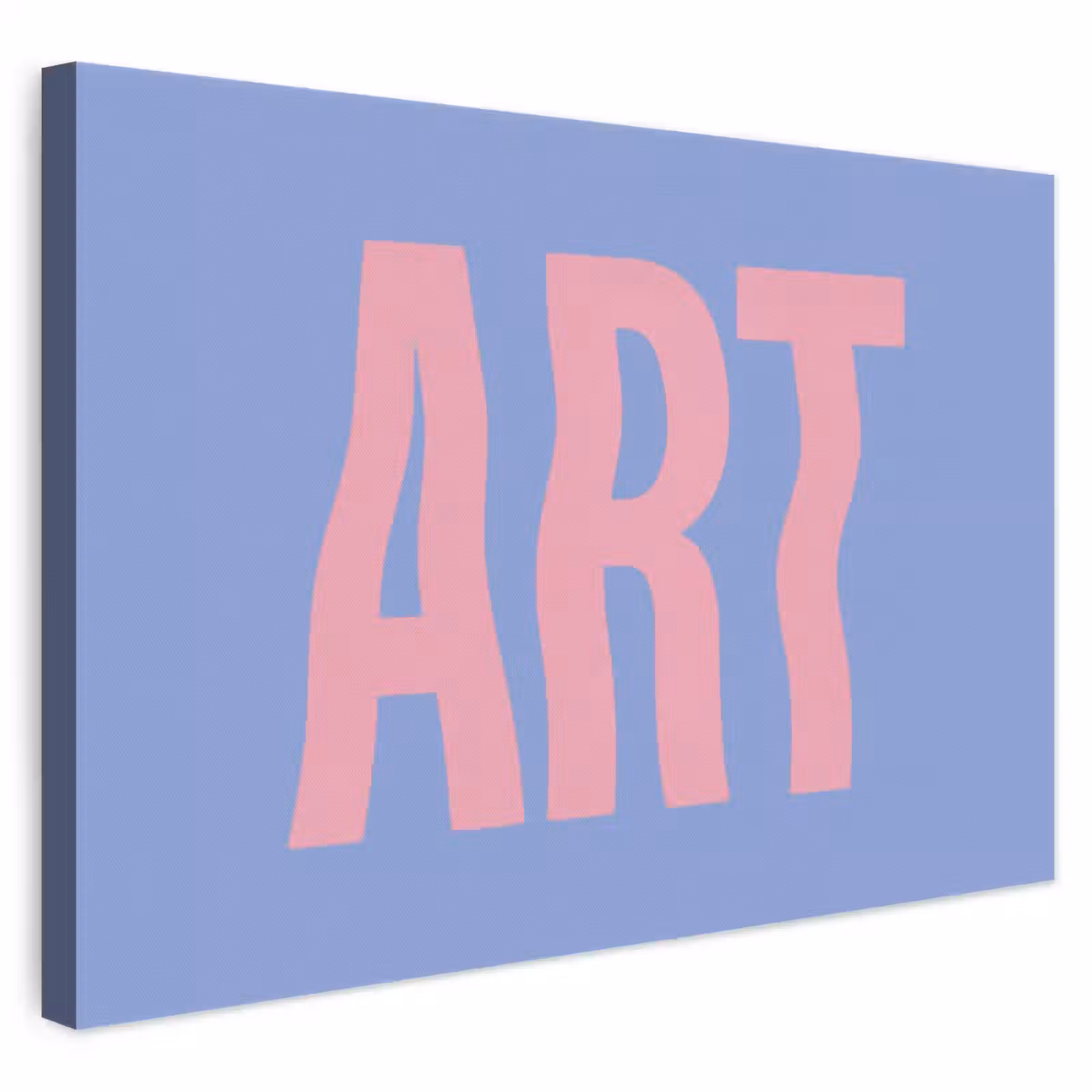 Leinwandbild - Kunst - Rosa - Blau — 1