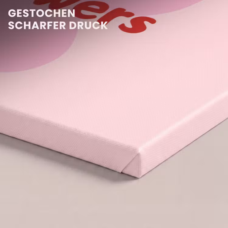 Leinwandbild - Ohne Regen keine Blumen - Blume - Rosa — 4