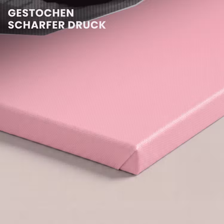 Leinwandbild - Mund - BLAH BLAH - Rosa — 4