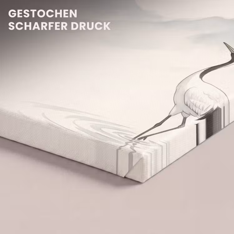 Leinwandbild - Kran - Asien - Klassiker — 4