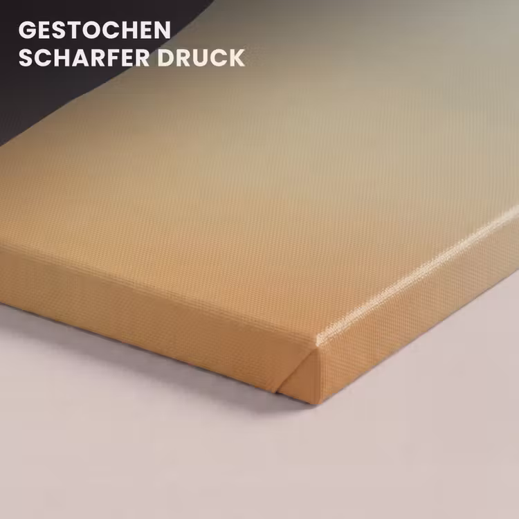Leinwandbild - Minimalistisch - Scherenschnitt - Orange — 4