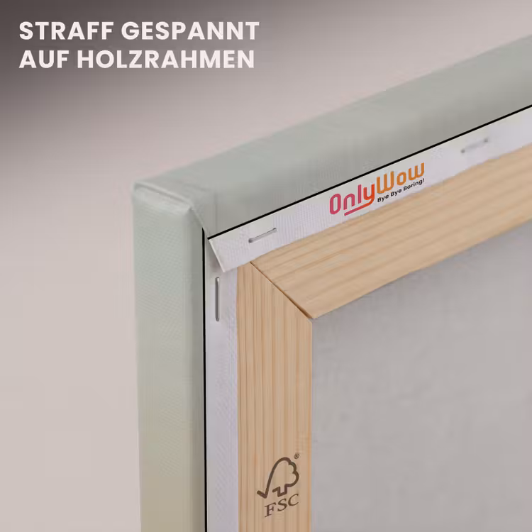 Leinwandbild - Minimalistisch - Scherenschnitt - Orange — 5