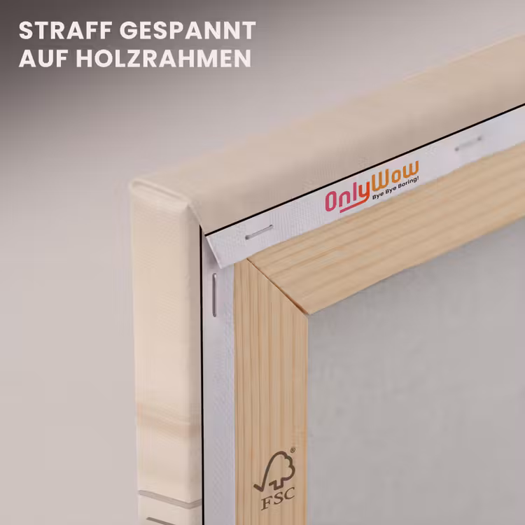 Leinwandbild - Japanisch - Landschaft - Beige — 5