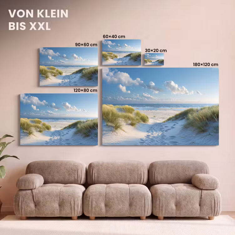 Leinwandbild - Duinen - Zomer - Zon - Landschap - Zee — 6