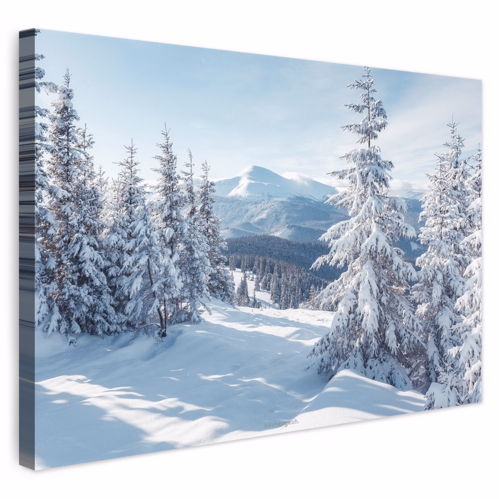 Leinwandbild - Schnee - Winter - Landschaft - Berge — 1