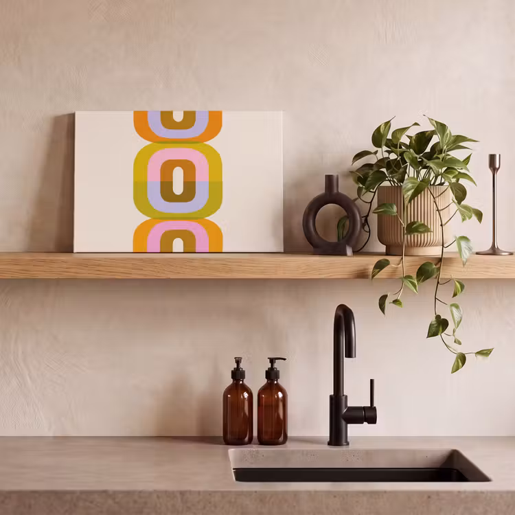 Leinwandbild - Stapeln - Formen - Orange — 3