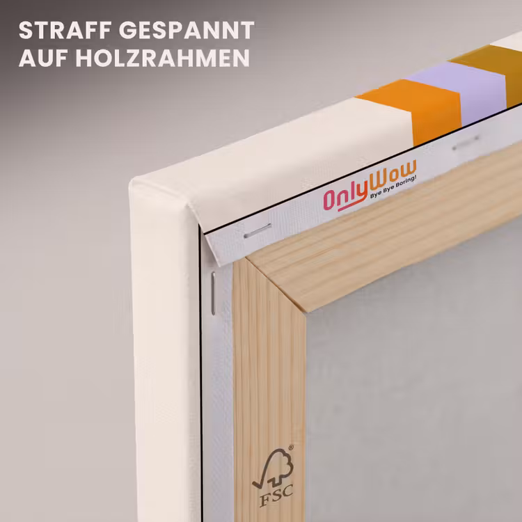 Leinwandbild - Stapeln - Formen - Orange — 5