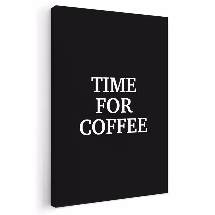Leinwandbild - Zitate - Briefe - Kaffee - Schwarz — 1