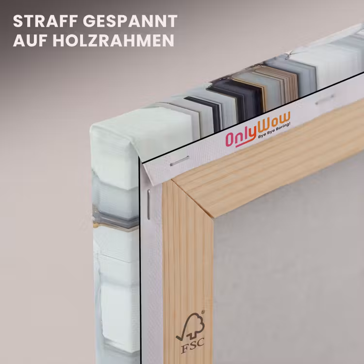 Leinwandbild - Schwarz - Marmor - Luxus - Gold — 5