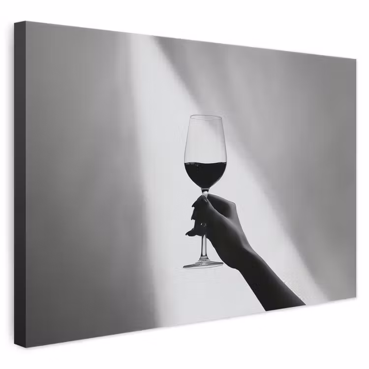 Leinwandbild - Leicht - Wein - Rot - Glas — 1
